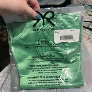 Ruby Ribbon Green Apple Cami - Size 40